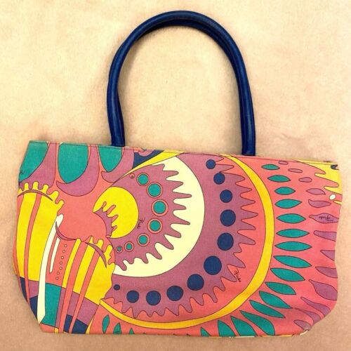 Emilio Pucci Psychedelic Pattern Hand Bag Women P… - image 1