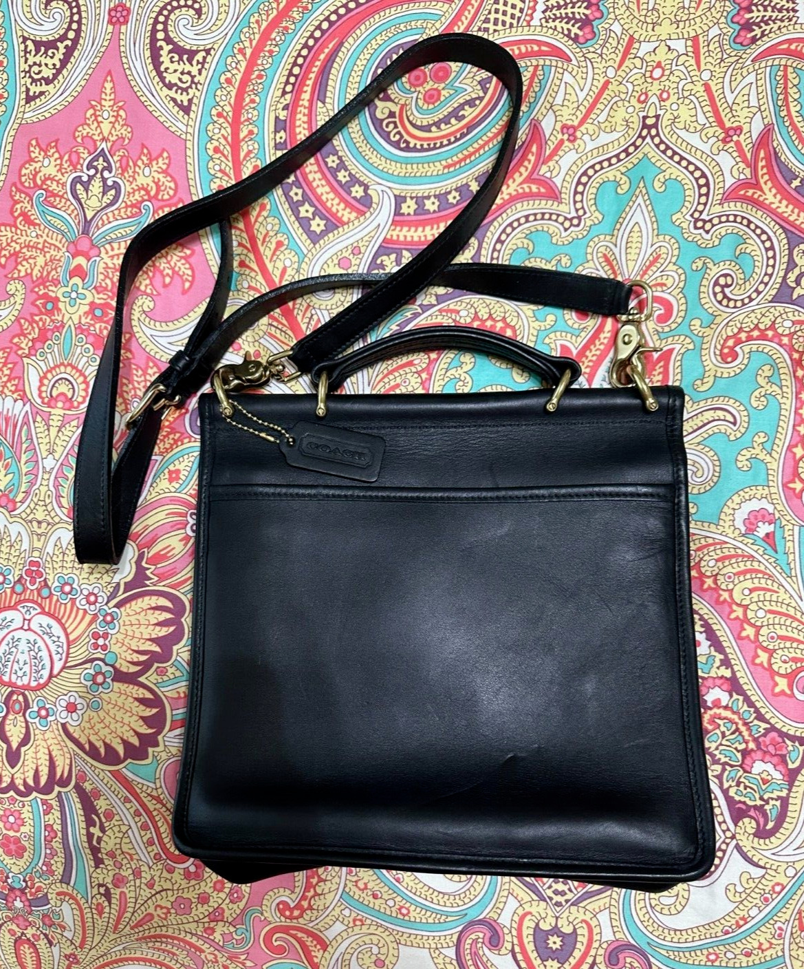 Coach Willis Bag - Black, # 9927  1980's Vintage … - image 3