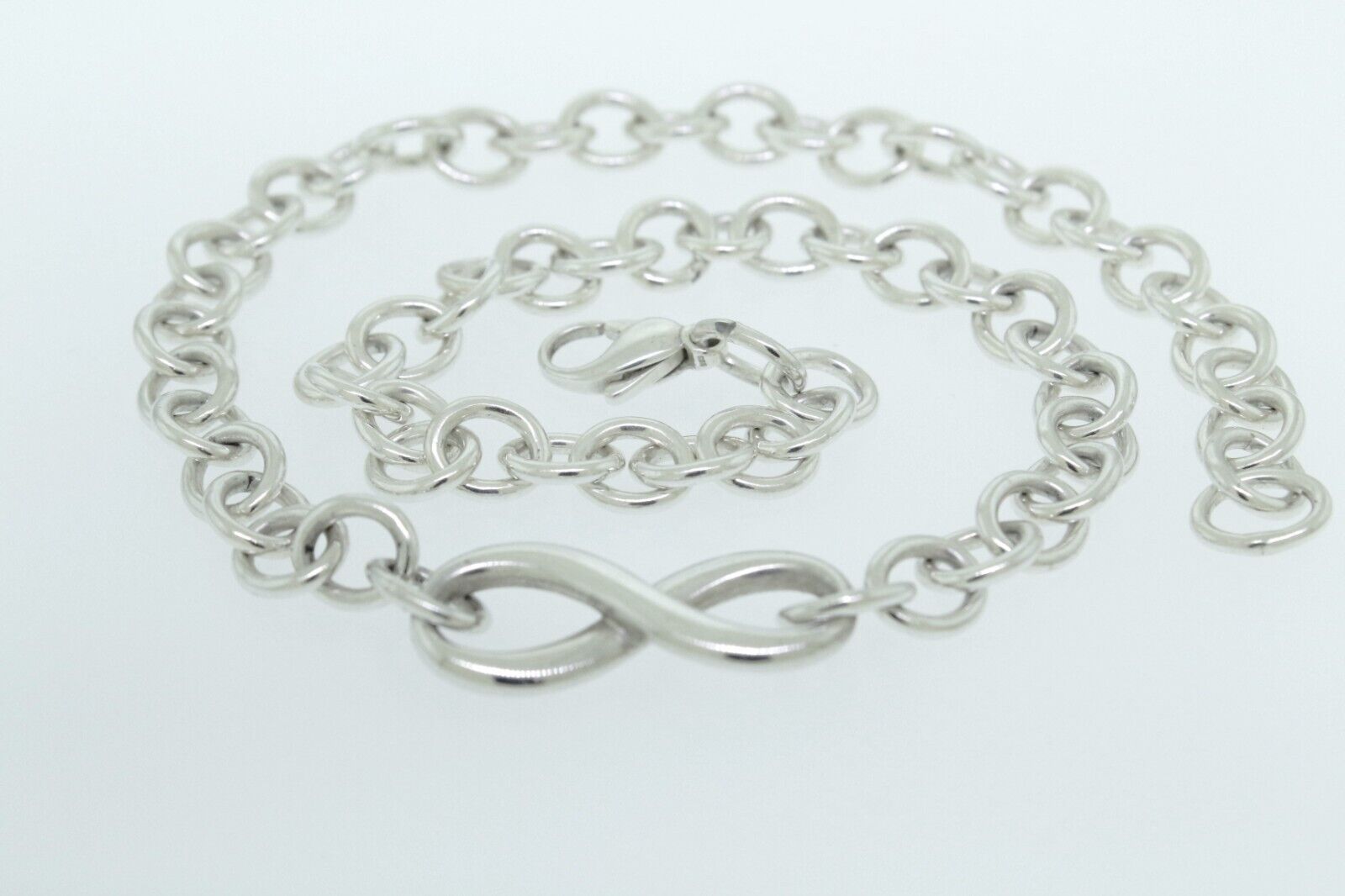 Tiffany and Co. infinity necklace  18” 925 silver… - image 6