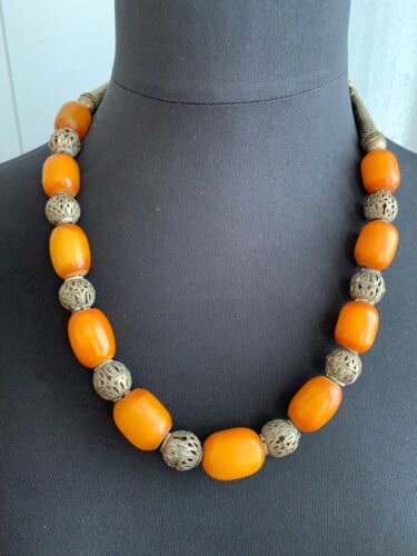 Beautiful North African Antique Ethnic Necklace, A