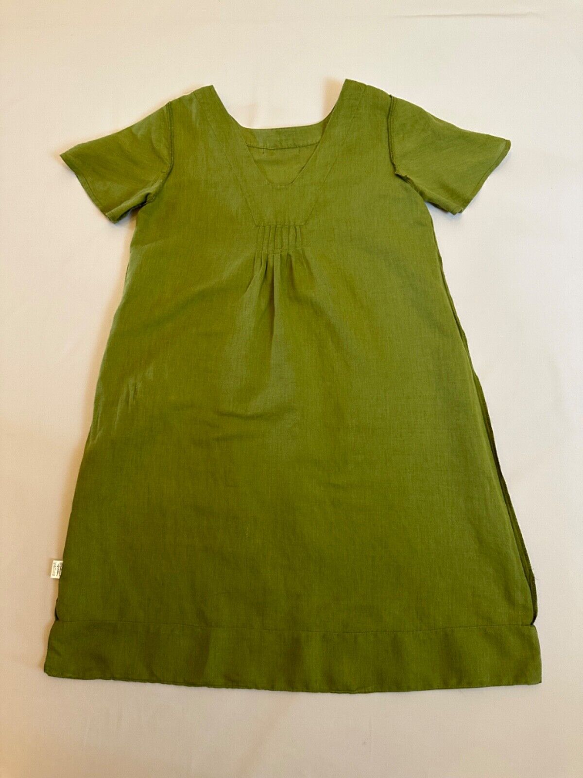 Gudrun Sjoden Size M Green Cotton Linen Lagenlook… - image 18