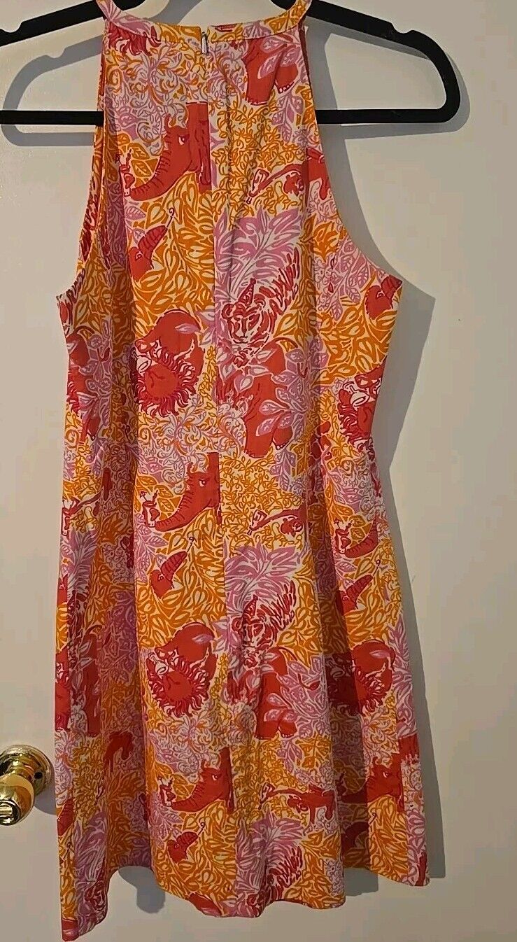 Lilly Pulitzer Vitange Orange and Pink Shift Sun … - image 3