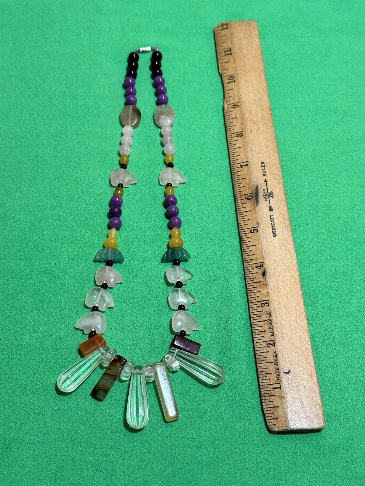 Vintage Quartz Necklace Unique! - image 5