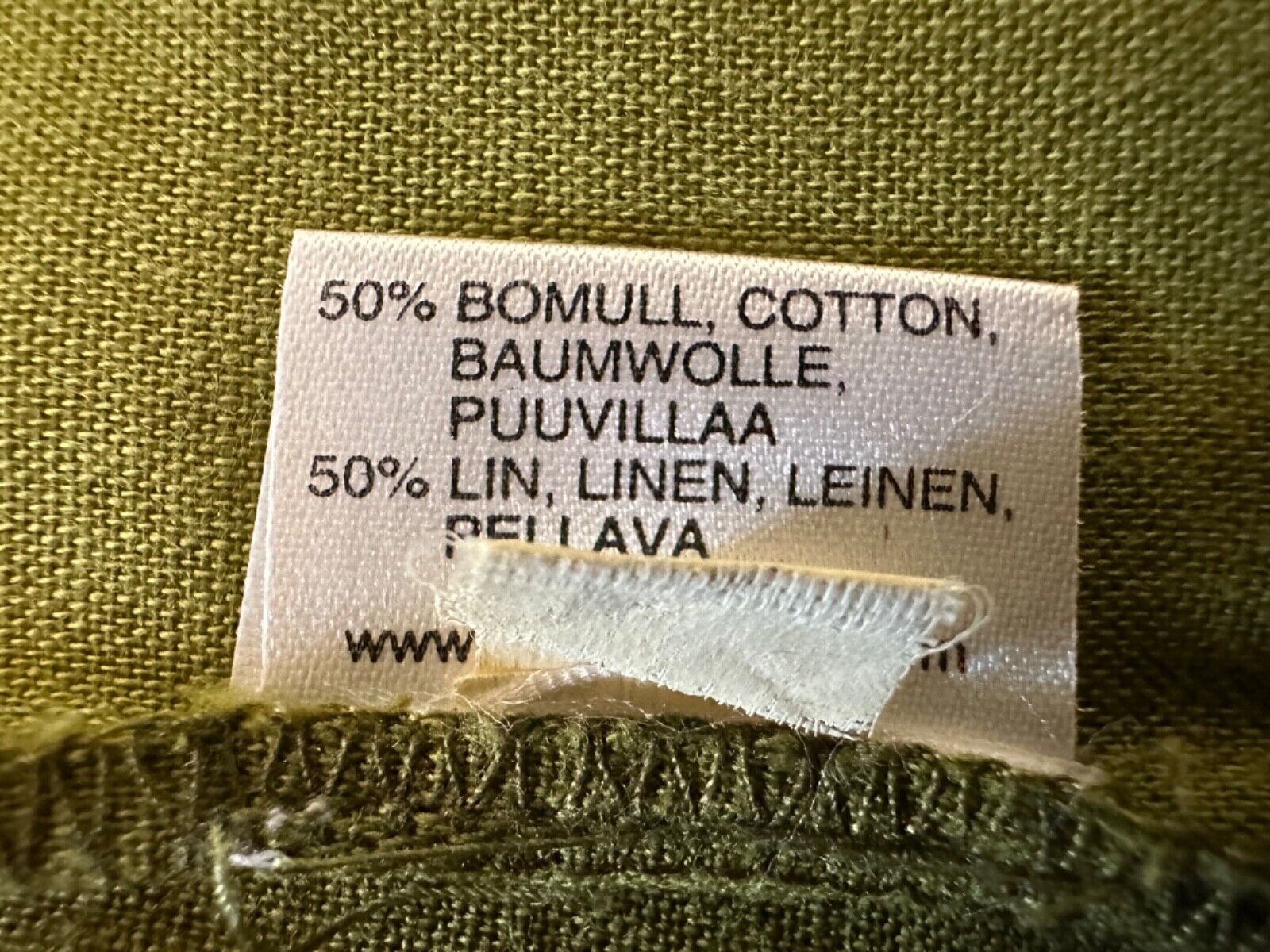 Gudrun Sjoden Size M Green Cotton Linen Lagenlook… - image 3