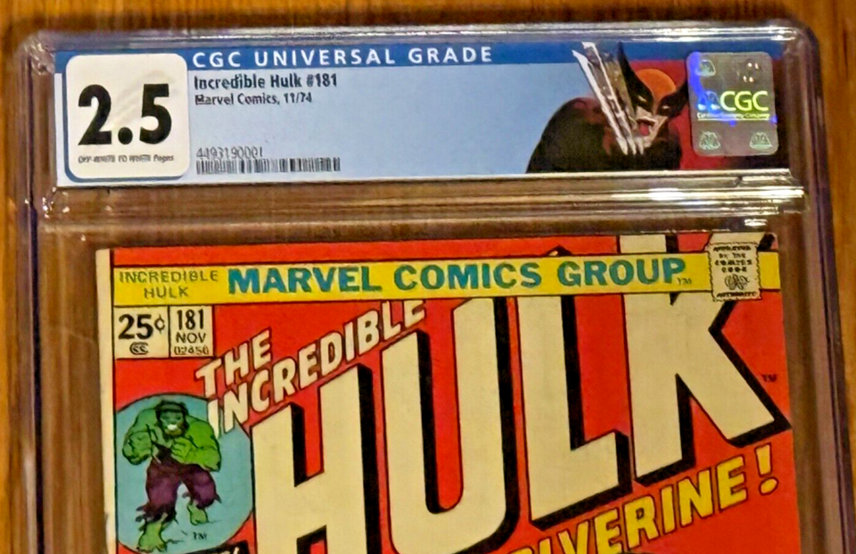 Custom Logo! Incredible Hulk #181 11/74 CGC Graded 2.5!! | eBay