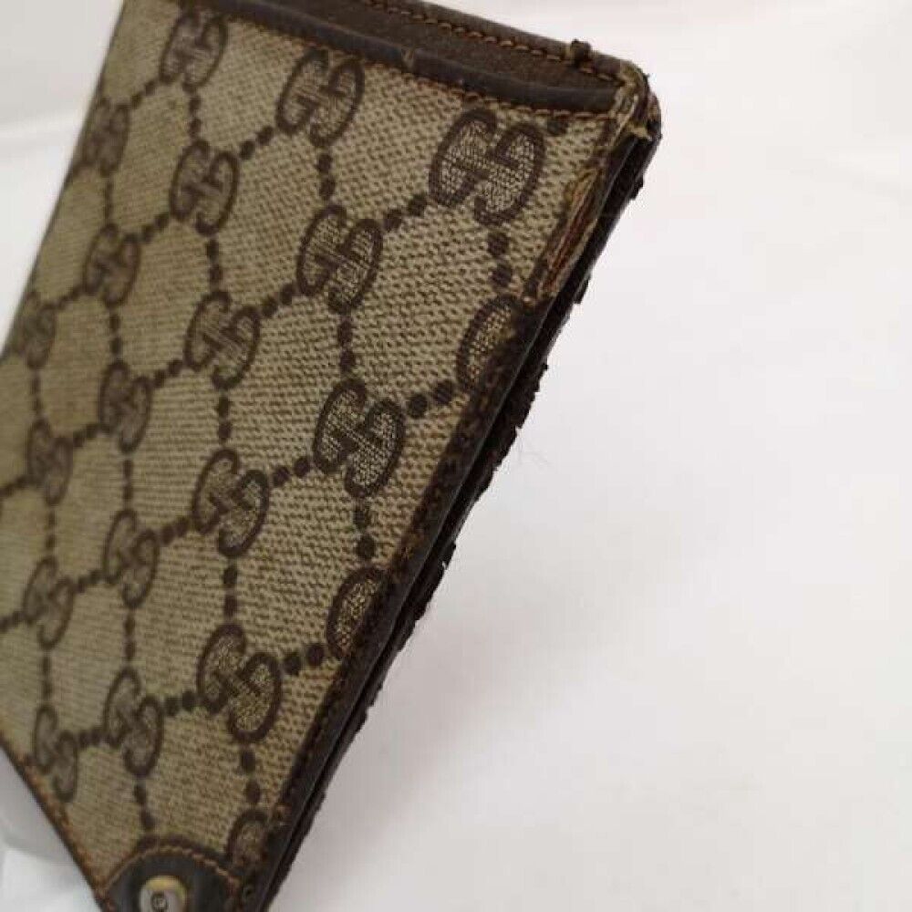 GUCCI Vintage Compact Wallet Bifold Wallet GG Sup… - image 4