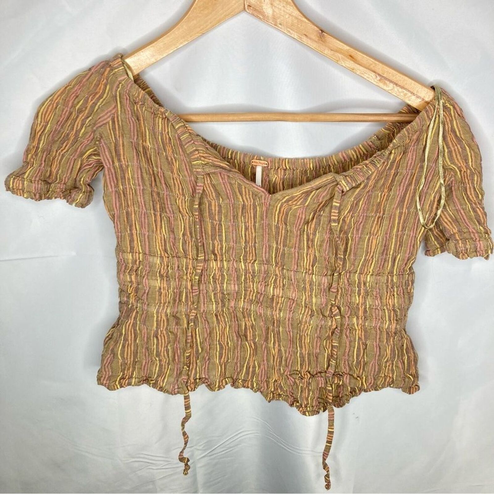 Free People Vivi smocked shirt - image 1