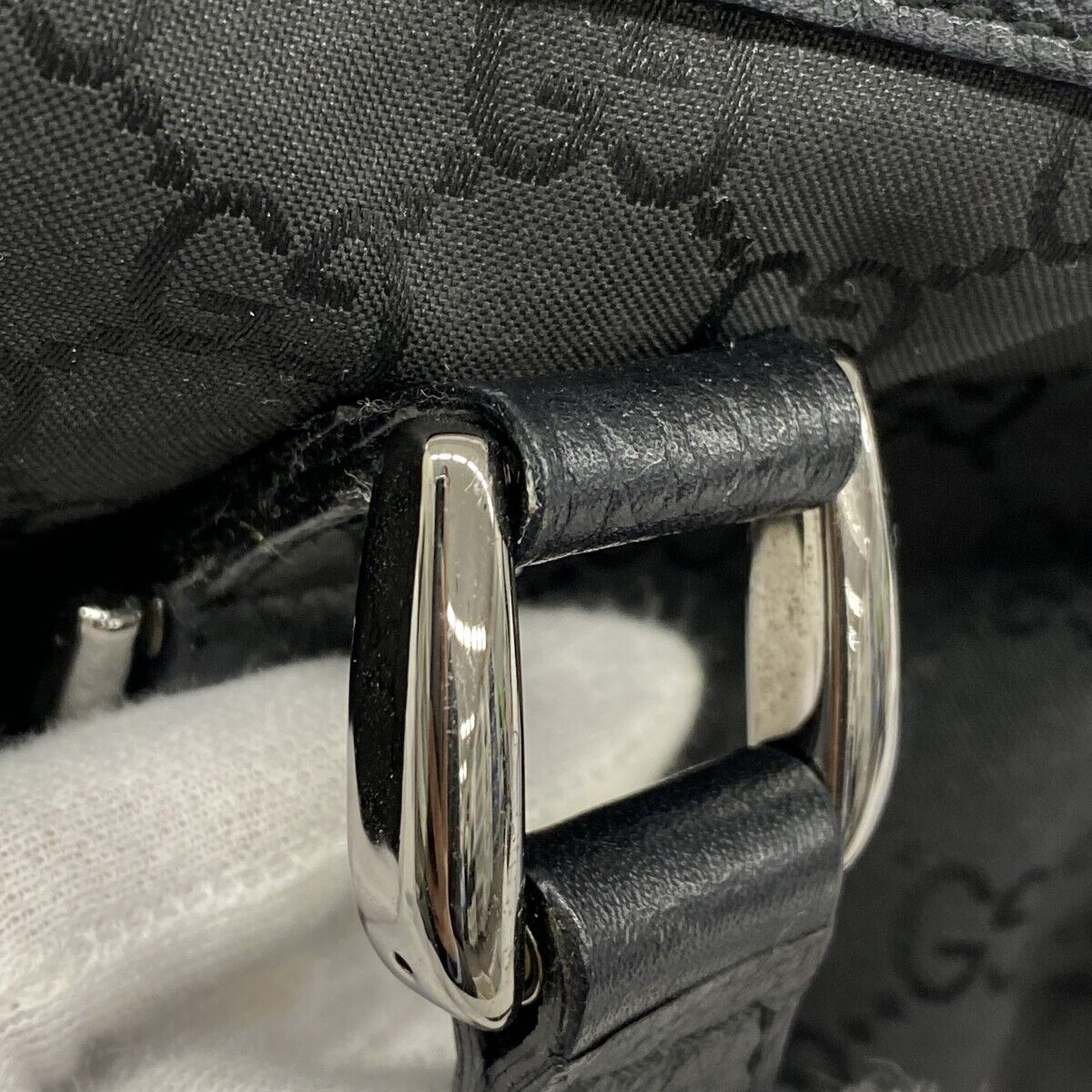 Gucci Tote Bag GG Nylon 268640 Nylon Black 250109N - image 7