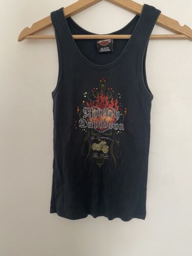 Harley Davidson Las Vegas Rhinestones Tank Top Siz