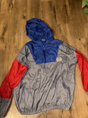 Y2K Vtg Adidas Color Block Windbreaker Pullover Me