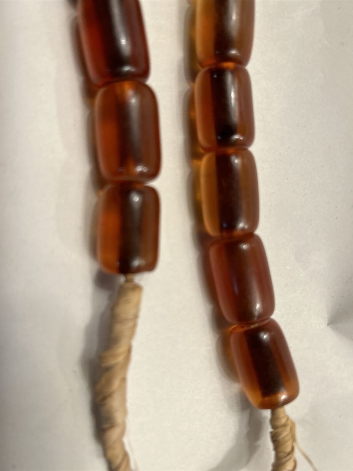 ANTIQUE AFRICAN AMBER BEADS NECKLACE, TRANSLUCENT… - image 4