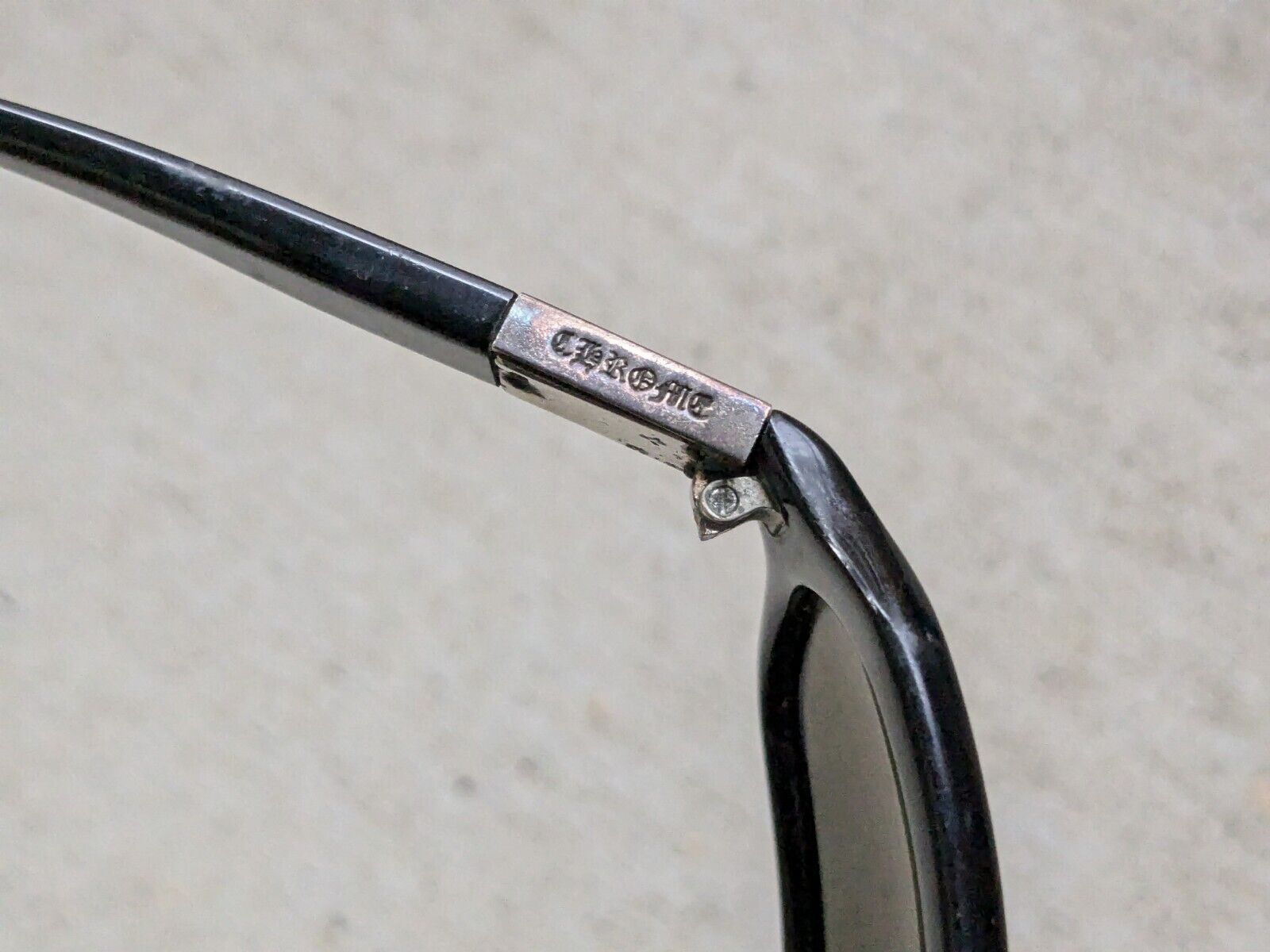 CHROME HEARTS "Injected" Sunglasses Black Silver … - image 7