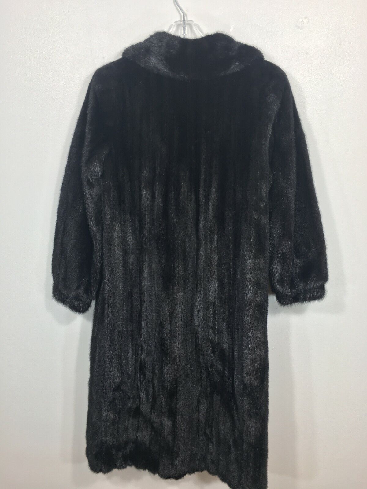 Classic MINK fur coat Jet Black Women's Small jac… - image 3