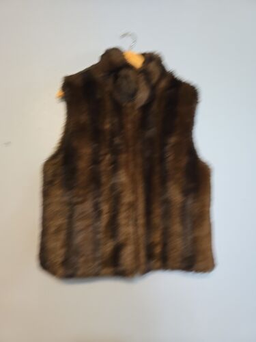 NWOT COACO NEW YORK Size Medium Faux Fur Vest Jack