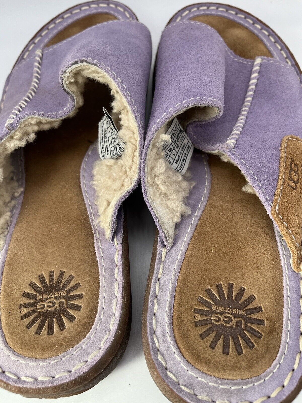 UGG Australia Lilac Suede Leather Sheepskin Comfo… - image 4