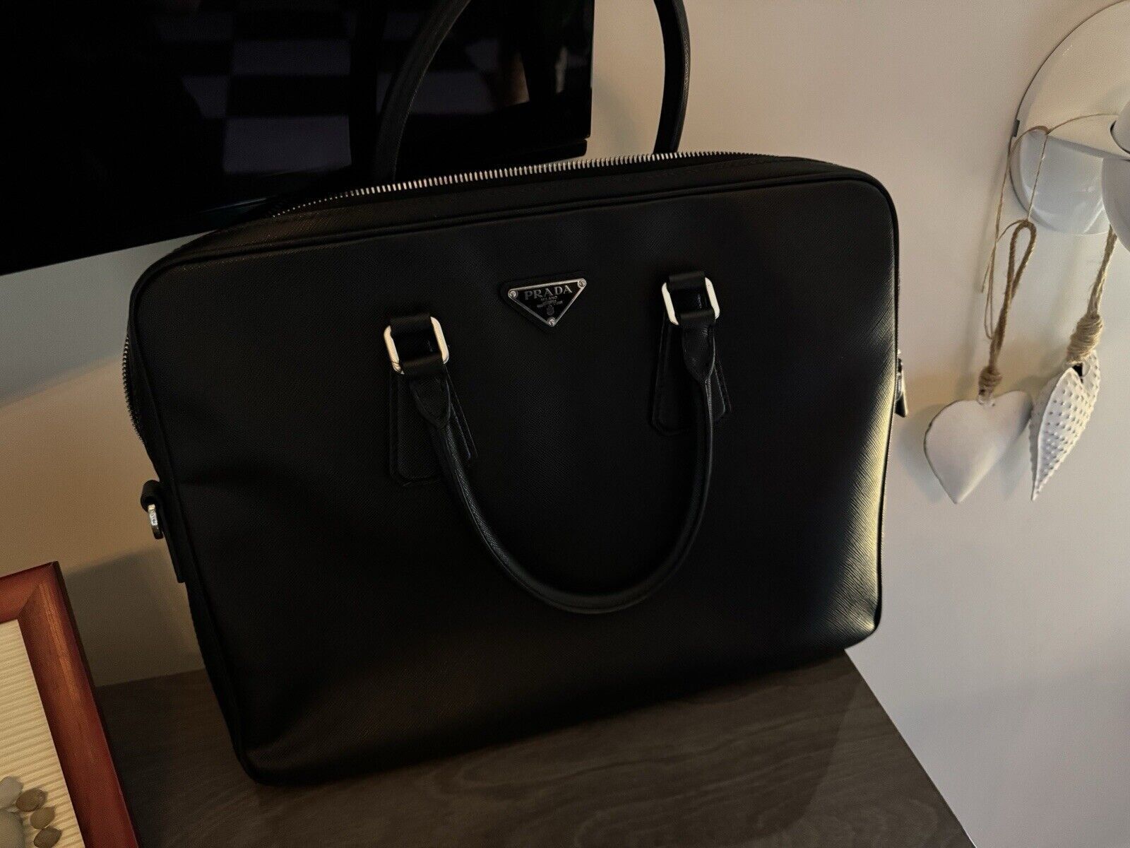 Prada Briefcase Black Leather - image 10