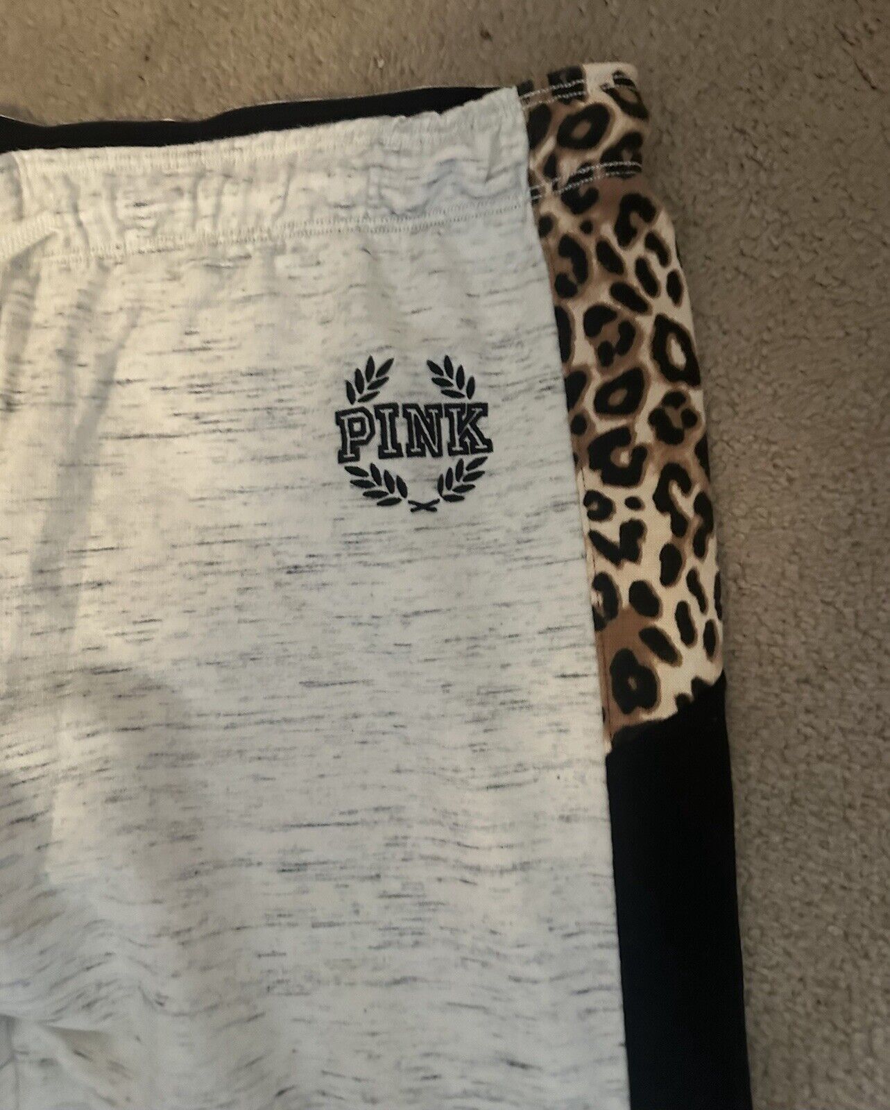 Victoria’s Secret Pink Colorblock Cheetah Sweatpa… - image 3