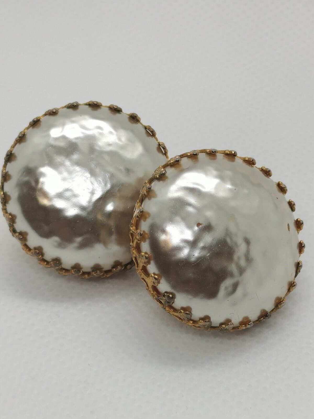 VTG  MIRIAM HASKELL  FAUX BAROQUE PEARL BUTTON ST… - image 12