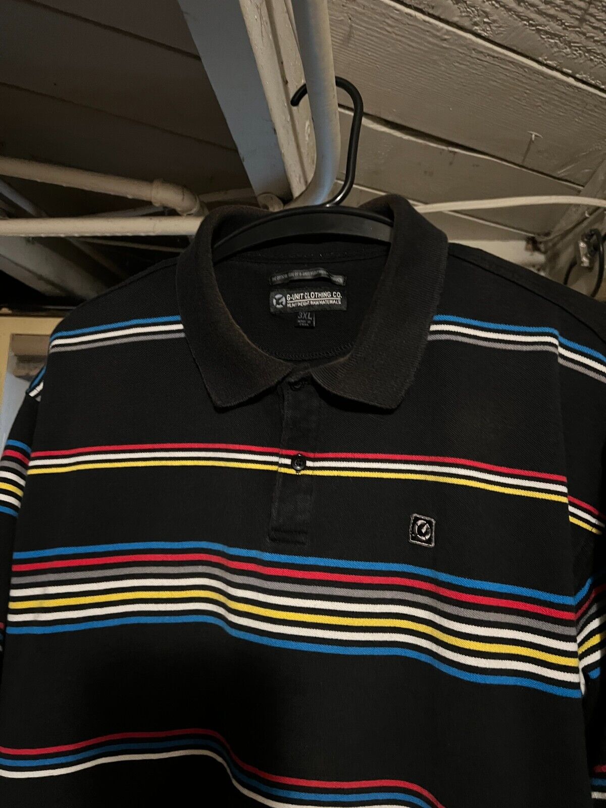 Men's Vintage VTG G-Unit Striped Polo Shirt XXXL** - image 3