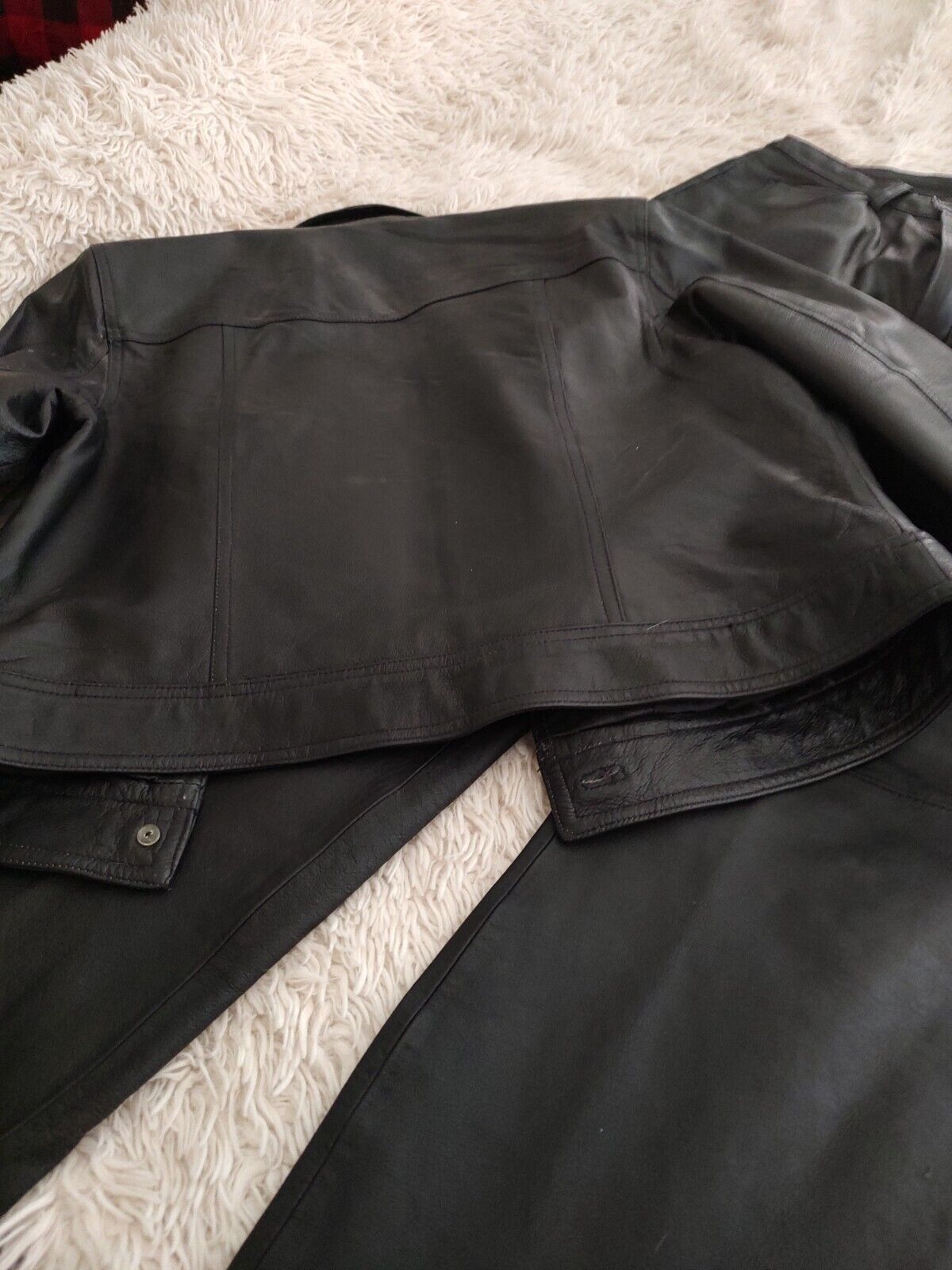 Newport News Women's Black 100% Leather Jacket & … - image 6