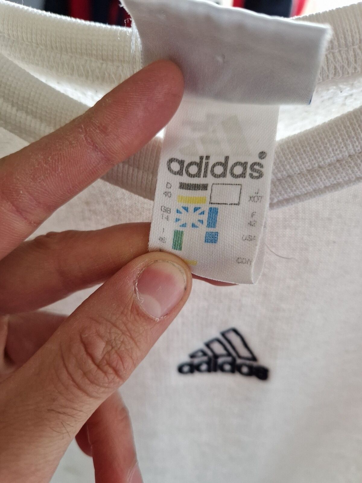 Y2K Adidas Sweatshirt Size UK 14 In White Women's… - image 6