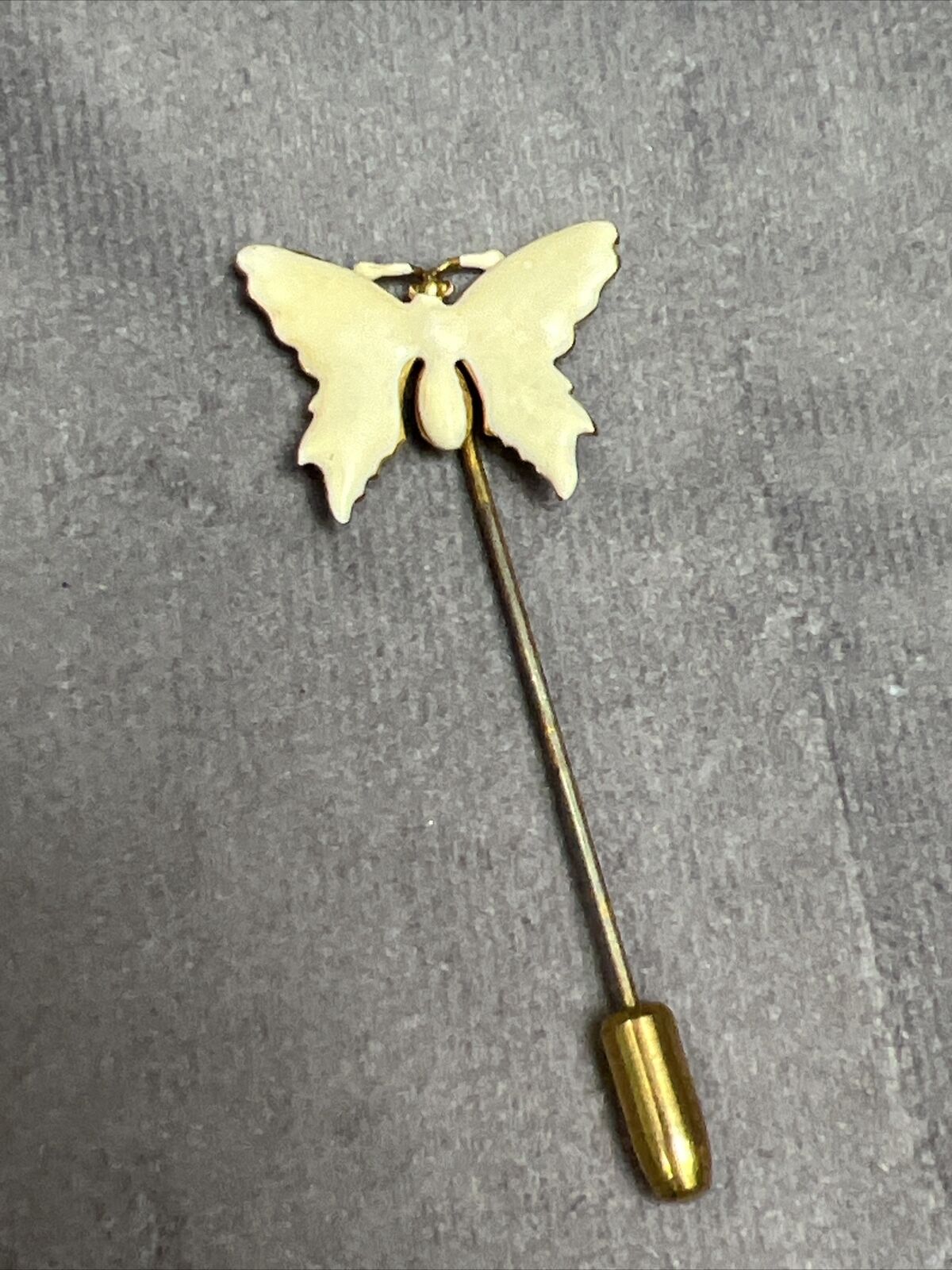 MIRIAM HASKELL Vintage Butterfly Stick Pin Signed… - image 2