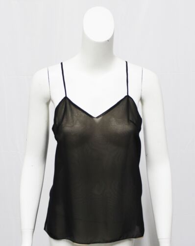 Vintage Custom-Made Womens Sheer Black Spaghetti … - image 1