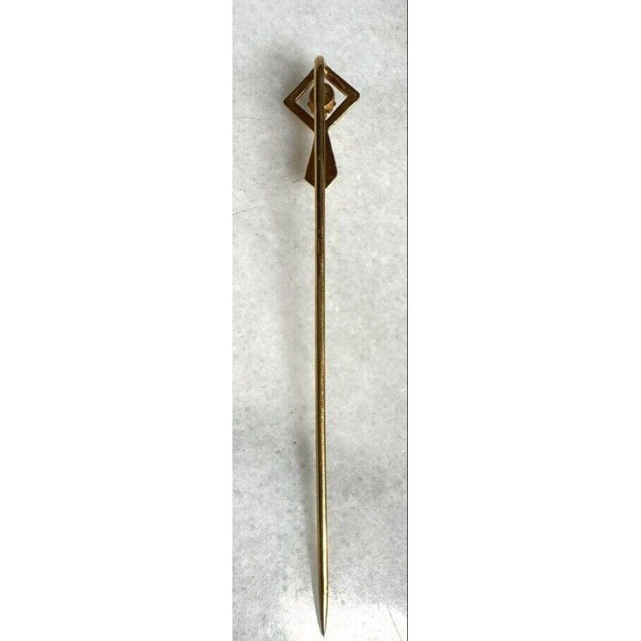 14K YELLOW GOLD  AND PERIDOT STICK PIN SKY - image 3