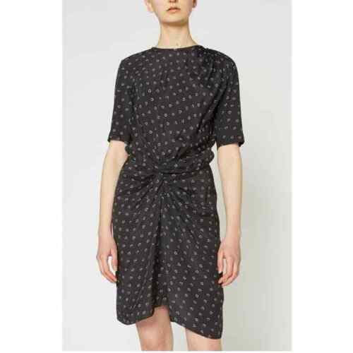 ISABEL TOILE MARANT bardeny black dress w/ draper… - image 1