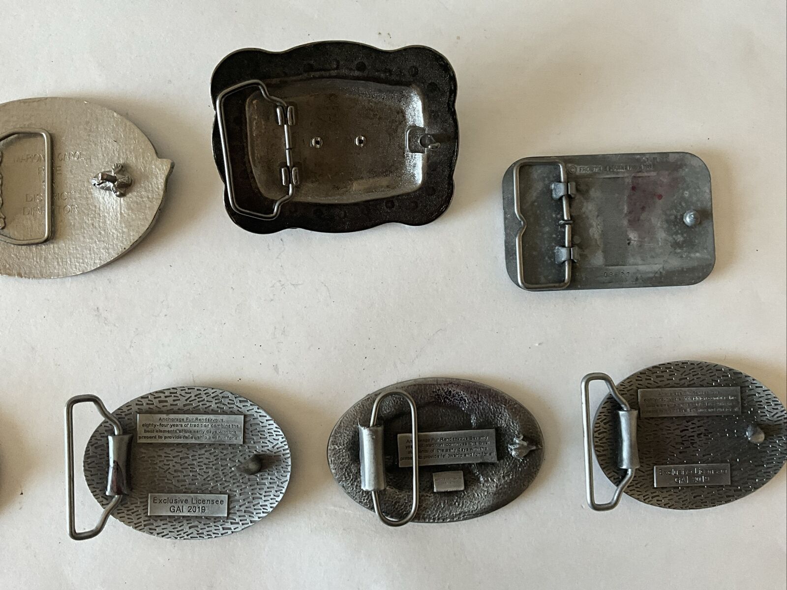 Lot Of 8 Vintage Belt Buckles - image 6