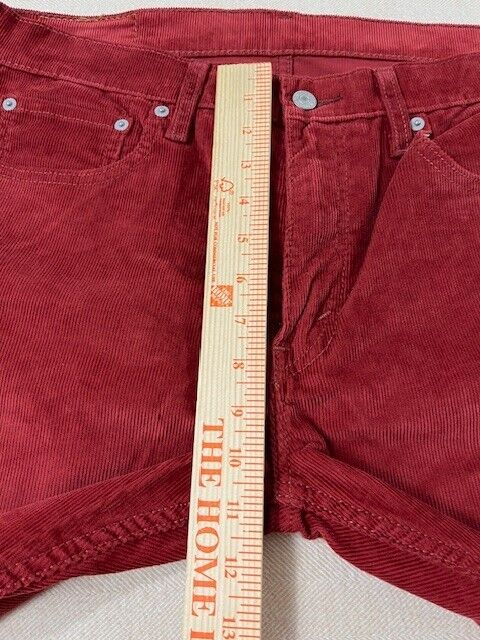 Levi's 512 Corduroy Jeans Men's Red Size 33X30 EUC - image 10