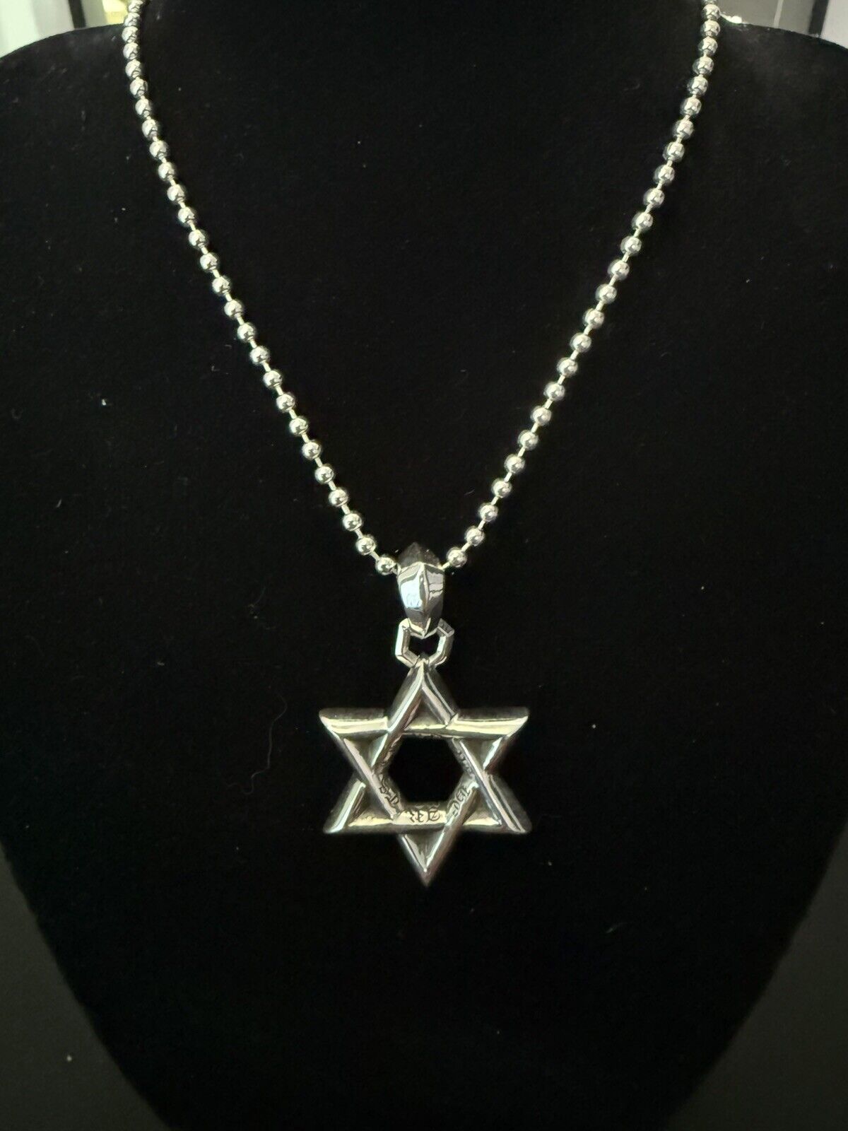 chrome hearts small star of david pendant necklace - image 1