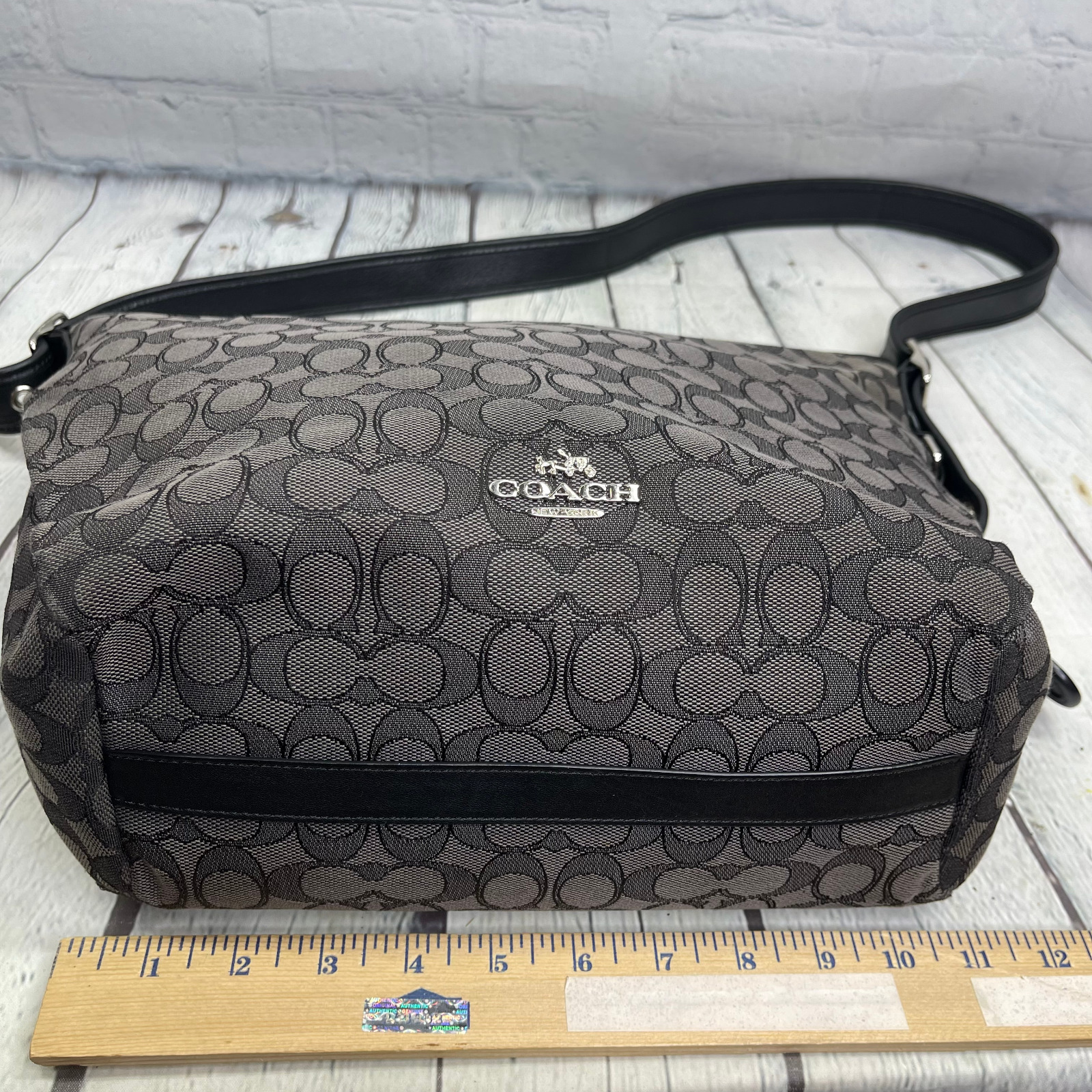 Coach Crossbody Bag Dufflette Signature Jacquard … - image 6