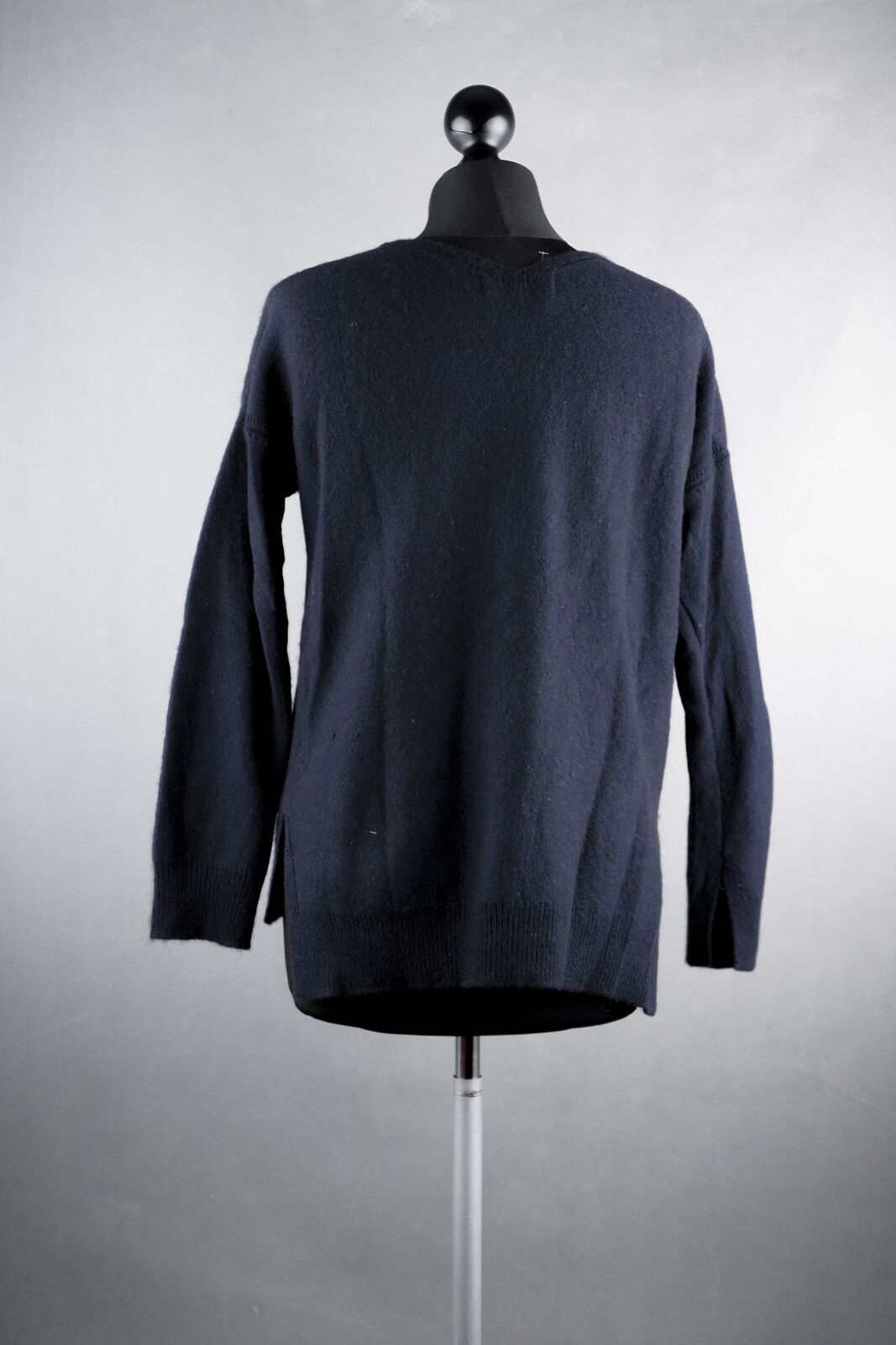 Promod Women Sweater M Blue Dark Blue Short V-Nec… - image 5