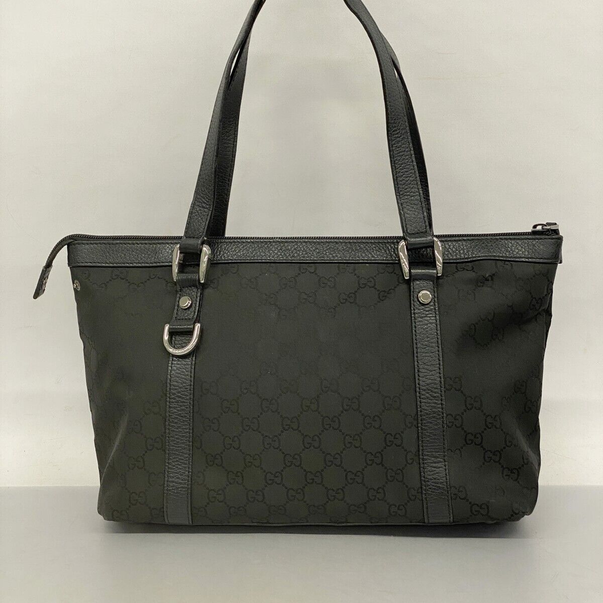 Gucci Tote Bag GG Nylon 268640 Nylon Black 250109N - image 13