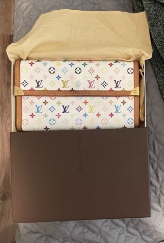 Louis Vuitton White Takashi Murakami Multicolor Mo