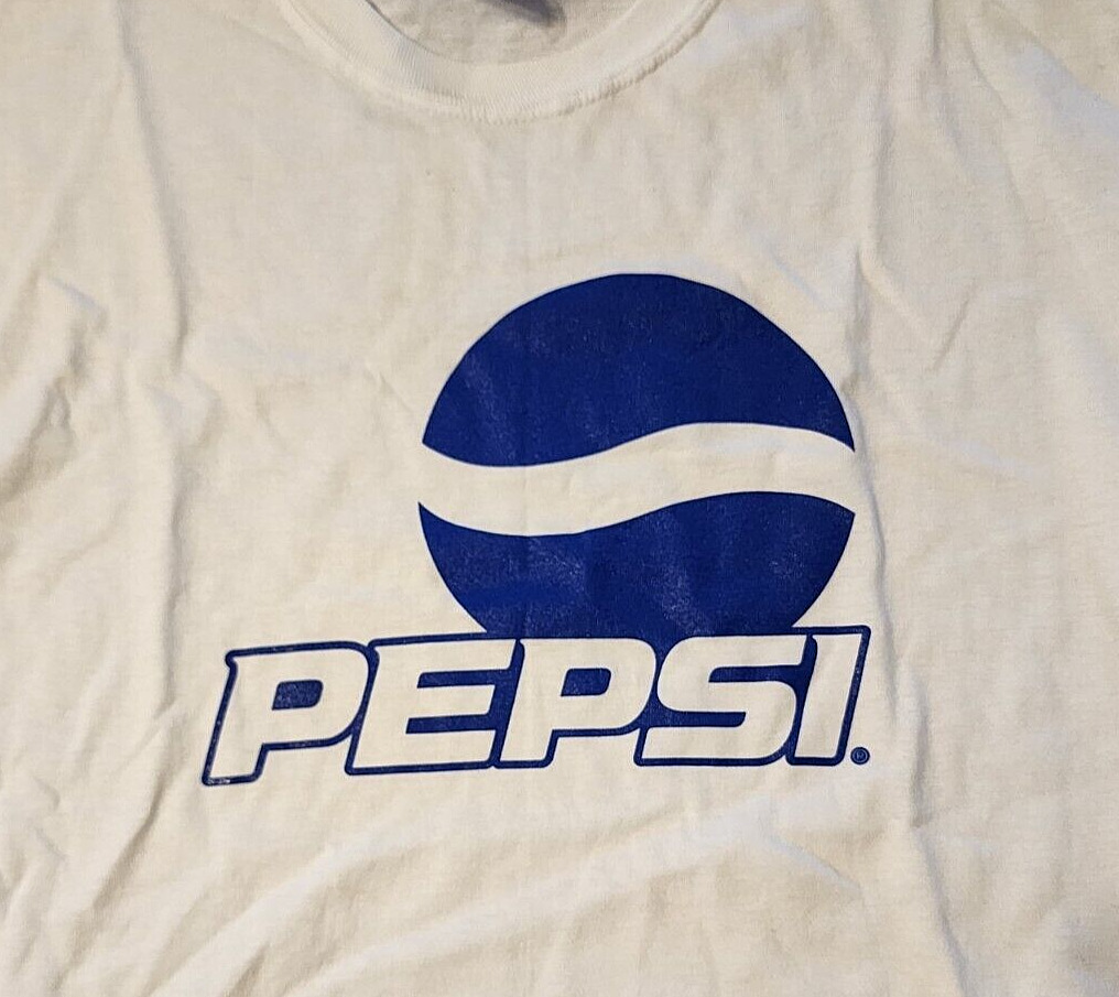 pepsi t-shirt white promo pepsi-cola logo circle … - image 2