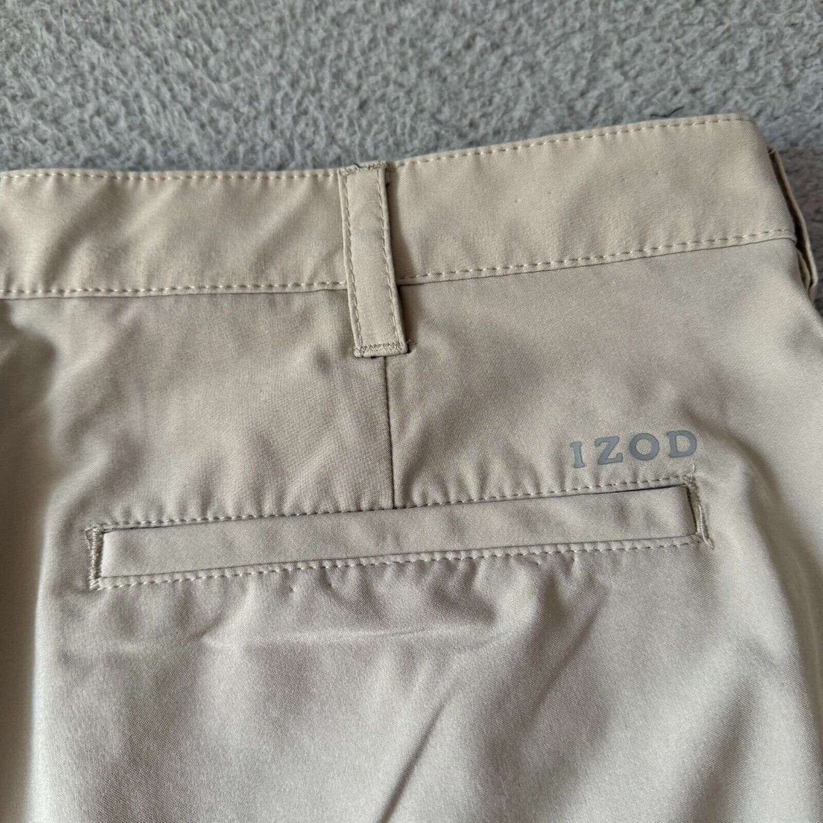 IZOD Golf Pants Mens 36x32 Beige Swingflex Straig… - image 10