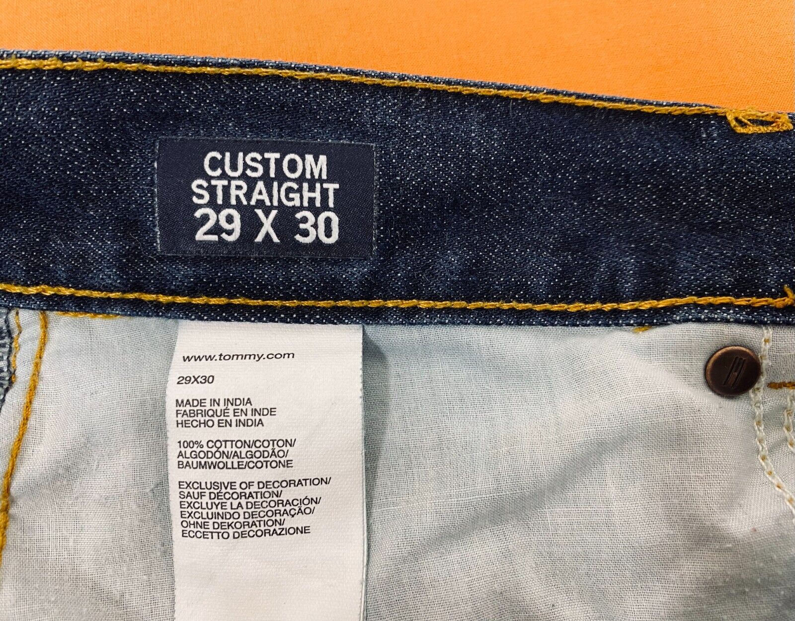 Tommy Hilfiger Premium Blue Jeans Size 30x30 (Tag… - image 7