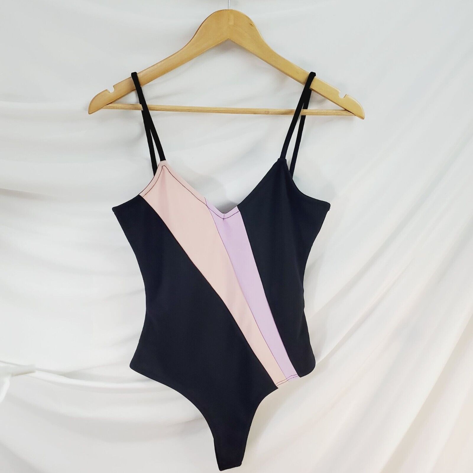 Lover + Friends Black Maeve Bodysuit Cami One Pie… - image 3