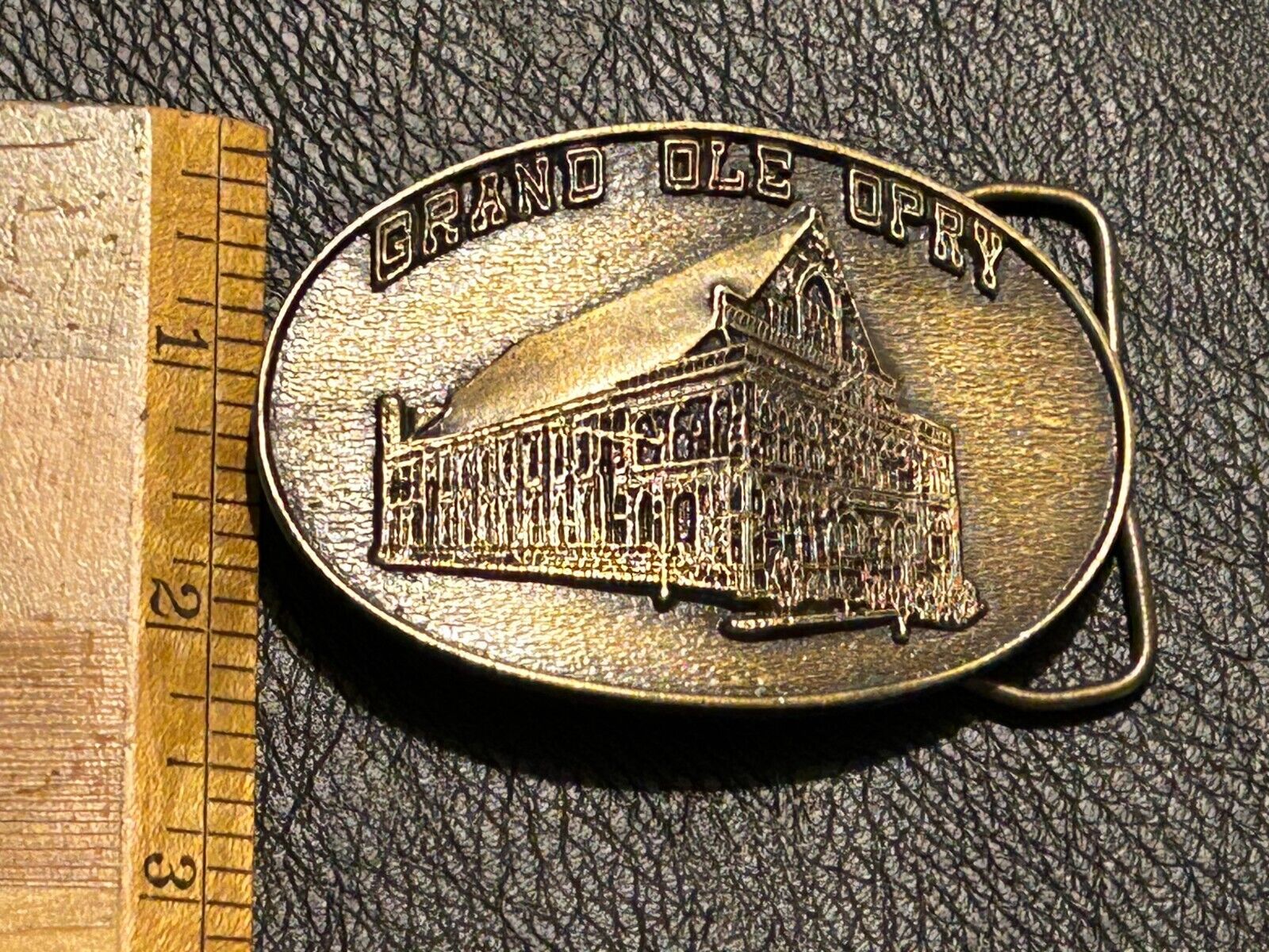 1974 GRAND OLE OPRY BELT BUCKLE, solid brass Berg… - image 4