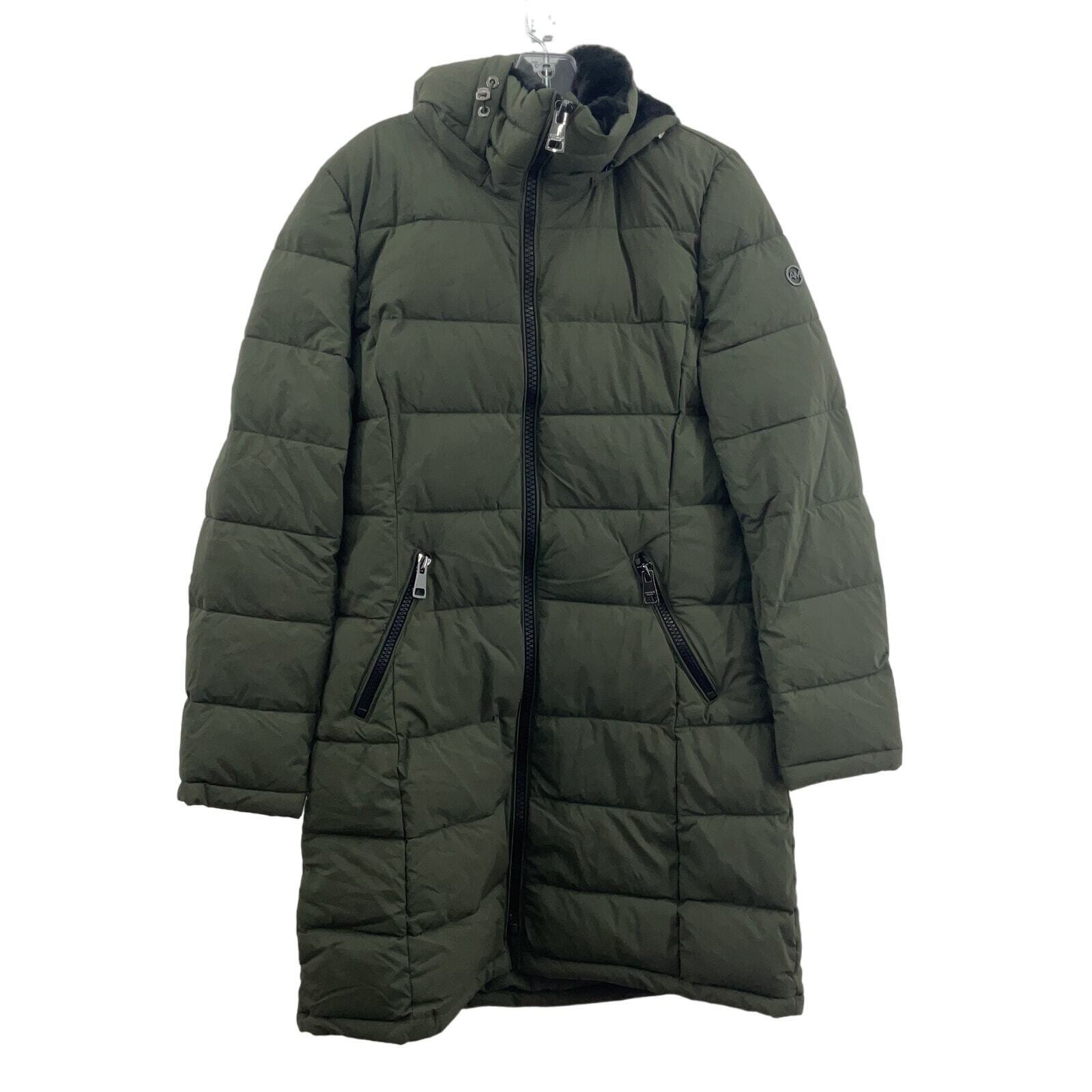 Andrew Marc Green Puffer Long Winter Jacket Women… - image 1