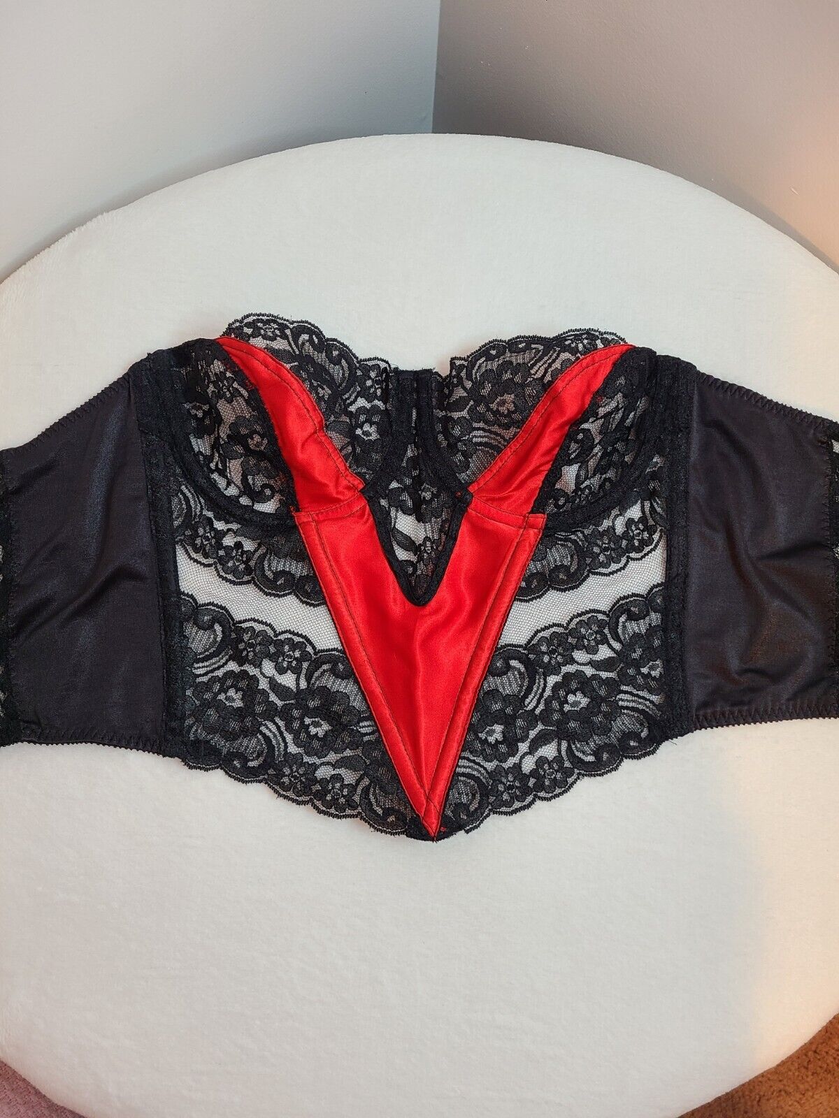 VTG Christian Dior Iconic Satin & Lace Corset Bus… - image 6