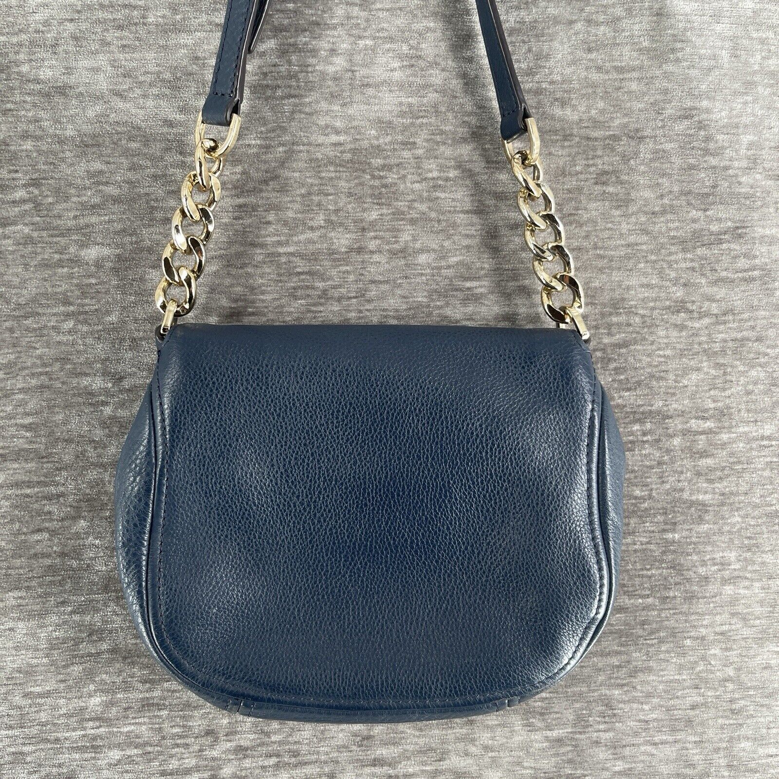 Michael Kors Bedford Flap Crossbody Navy Blue Bag… - image 8