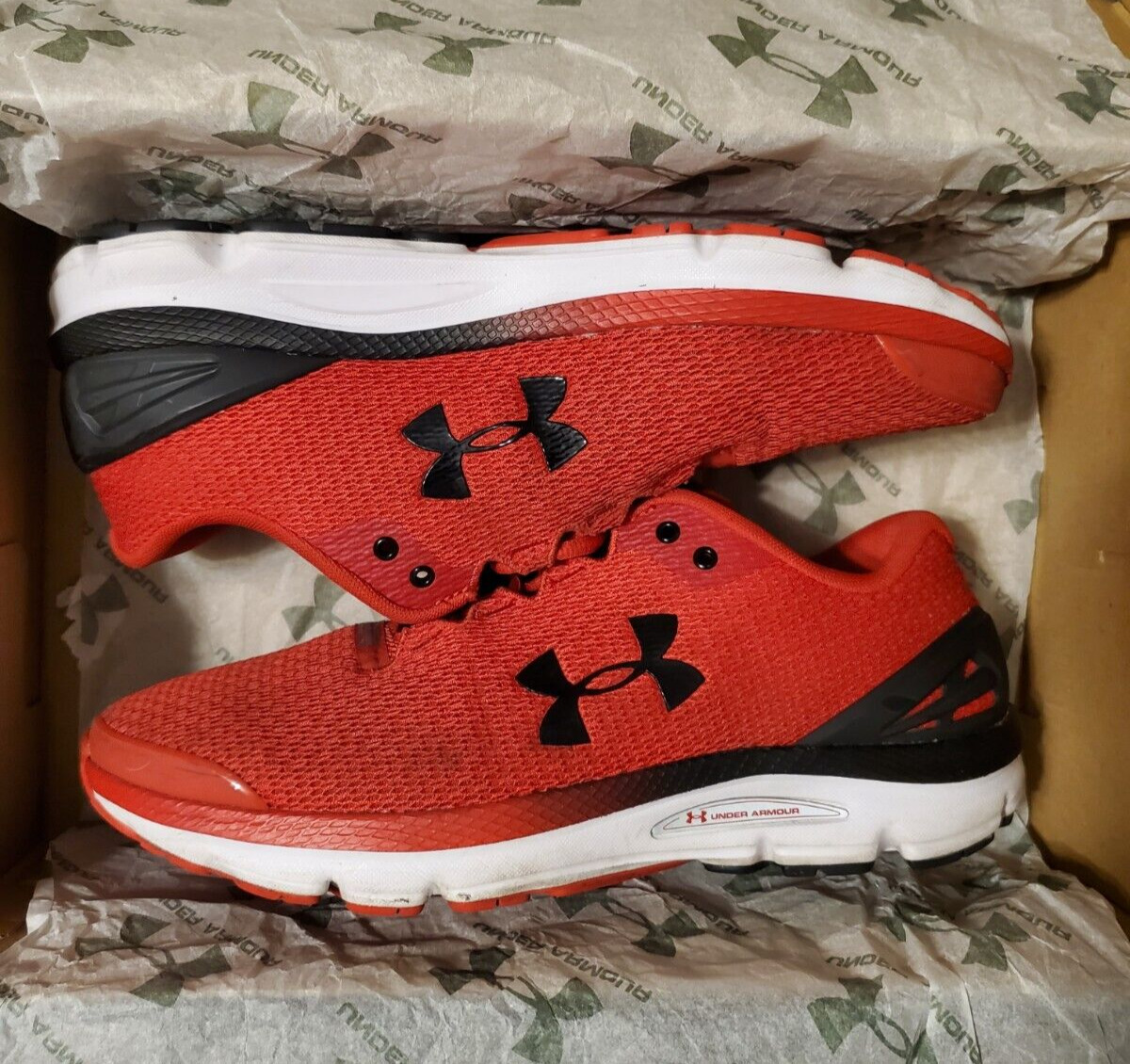 Under Armour Charged Gemini 2020 NM Red Black Men… - image 1