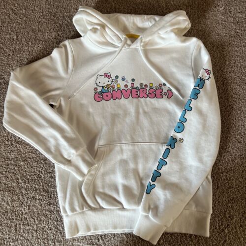 Converse Hello Kitty Fleece Sweatshirt Hoodie XS … - image 1