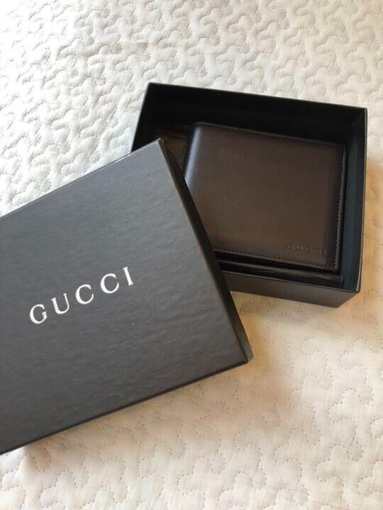 Authentic Gucci Vintage Bifold Bill Card Wallet B… - image 1