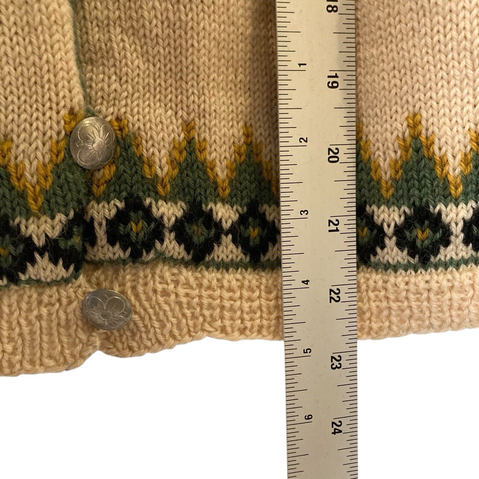 Vintage Handmade Norwegian Wool Alpaca Blend Swea… - image 12