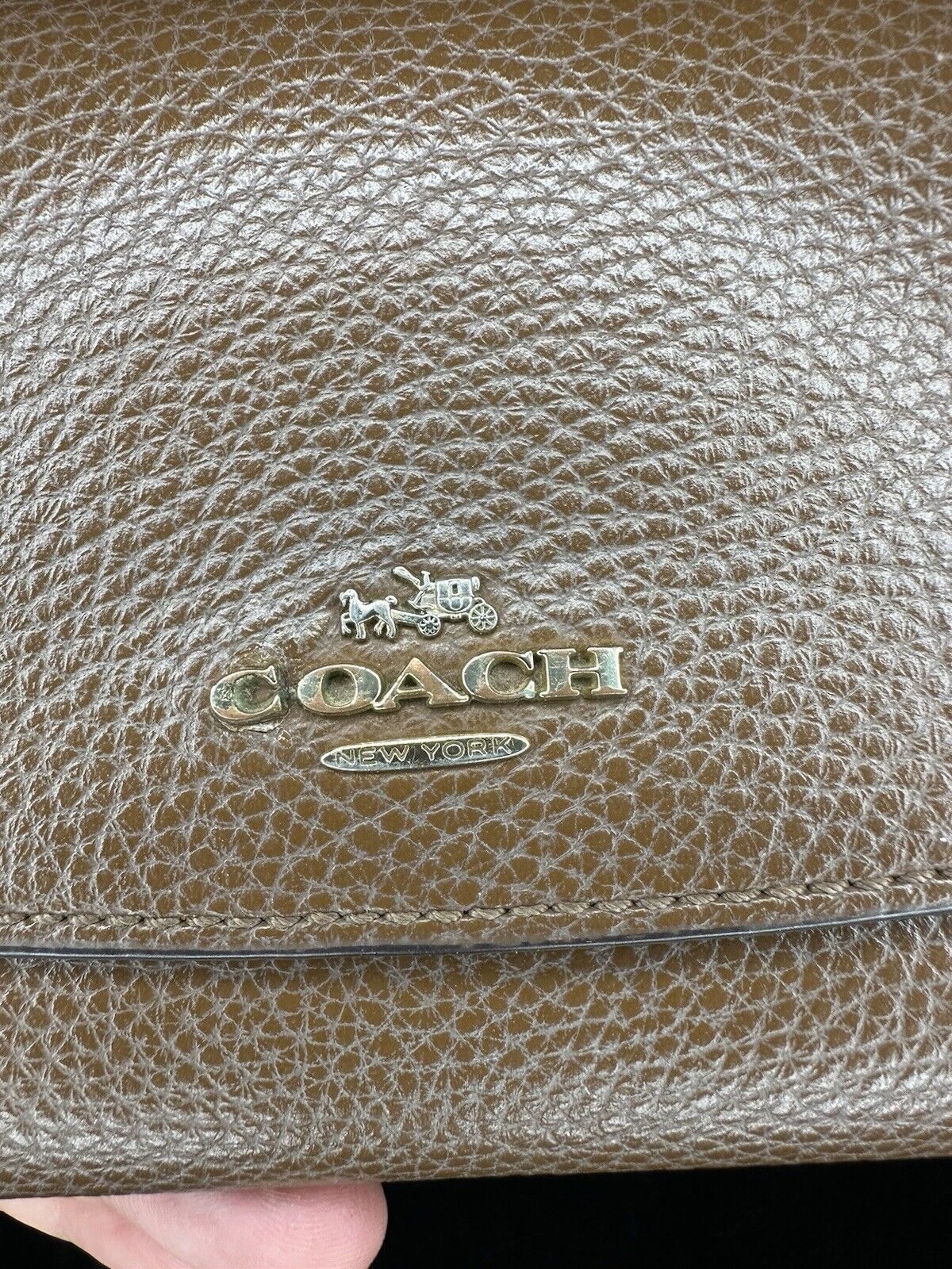 COACH LEATHER POP SLIM ENVELOPE WALLWT/POUCH -- B… - image 7