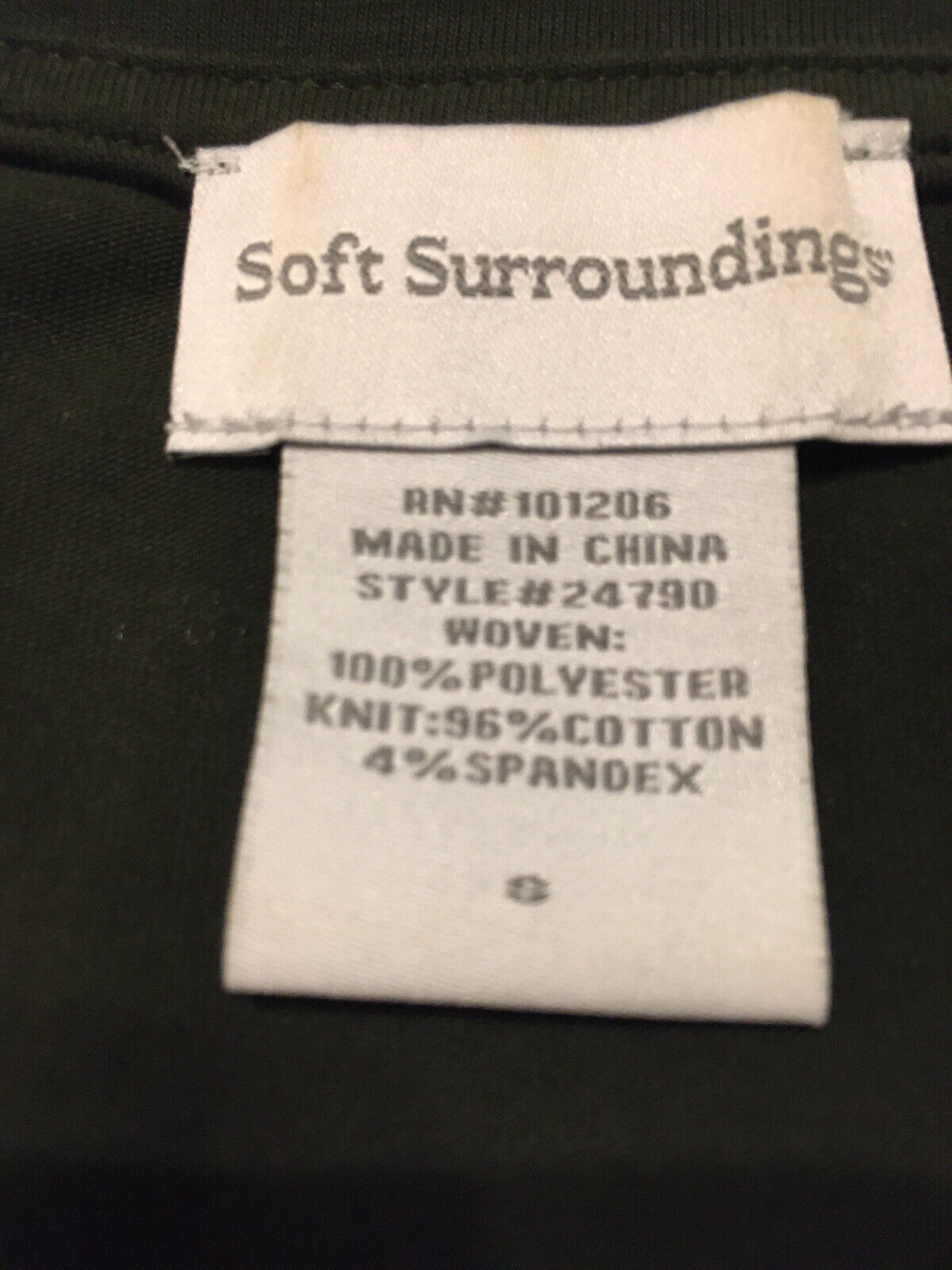 Soft Surroundings Top Dark Olive Green Sleeveless… - image 4